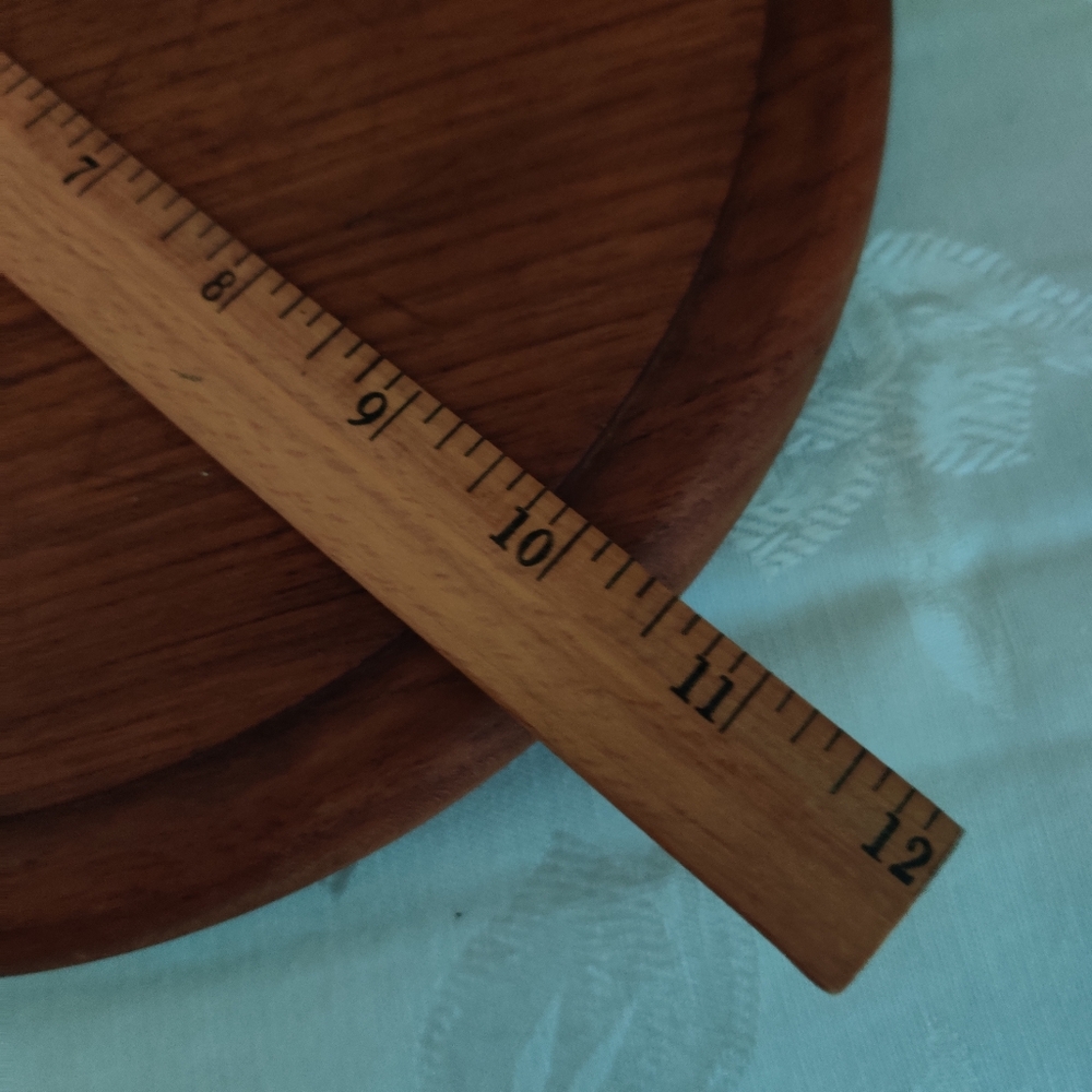 Vintage Goodwood Teak Wood Footed Board Base - Picture 5 of 6